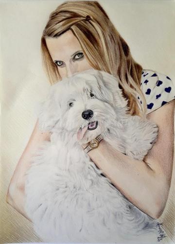 Giulia e Teddy, 30 x 40 cm